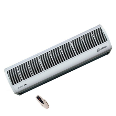พัดลมผ้าม่านอากาศขนาดเล็ก 220V สําหรับประตูที่มีรีโมทคอนโทรล 2 ความเร็ว