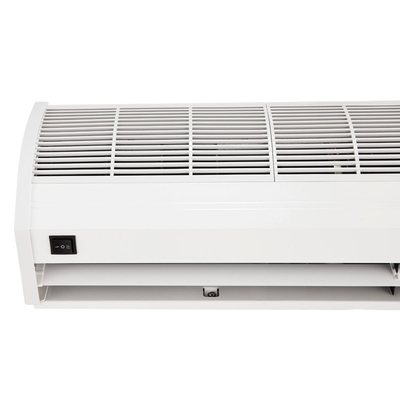 พัดลมผ้าม่านอากาศขนาดเล็ก 220V สําหรับประตูที่มีรีโมทคอนโทรล 2 ความเร็ว