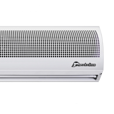 ม่านอากาศสีดำขนาดกะทัดรัด 0.9 เมตร ถึง 2 เมตร พร้อมรีโมทคอนโทรล 220-240V