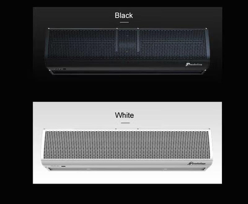ม่านอากาศสีดำขนาดกะทัดรัด 0.9 เมตร ถึง 2 เมตร พร้อมรีโมทคอนโทรล 220-240V