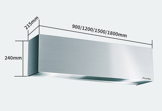 SS304 สแตนเลส Air Curtain 1500mm สําหรับ 2.5-4m ประตู