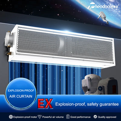 Explosion Proof Air Curtain with 380V/3N/50 HZ Power Supply and 16m/s Air Velocity for 0.9m, 1.2m, 1.5m Door Sizes