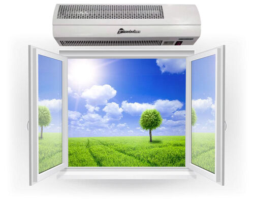 มินิ Cross Flow Overhead Air Curtain หนาแน่น มากกว่าเครื่องทําความร้อนประตู ขนาด 600 มม