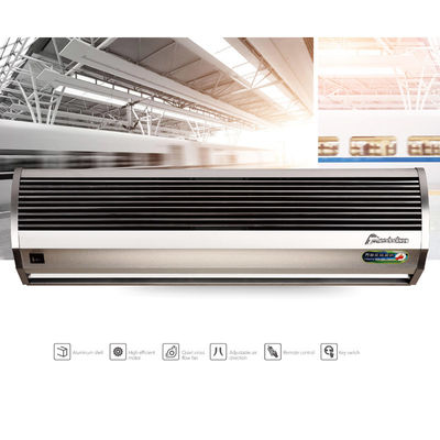 2025 อลูมิเนียมเงิน หลังบ้าน ผ้าม่านอากาศด้วยพัดลม