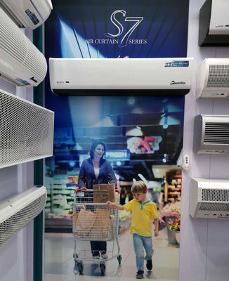 2025 ผ้าม่านอากาศอัตโนมัติ สําหรับร้านอาหาร ประตู 36 48 60 72 นิ้ว ความกว้าง ประตูประตู