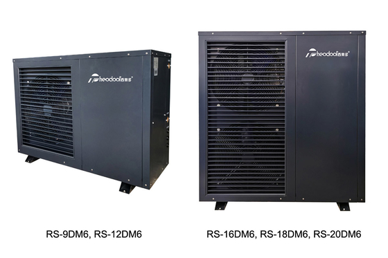 2025 เครื่องปั๊มความร้อนแบบ Inverter R32 DC ใหม่ เครื่องทําน้ําร้อนแบบ Monobloc ประสิทธิภาพการใช้พลังงาน